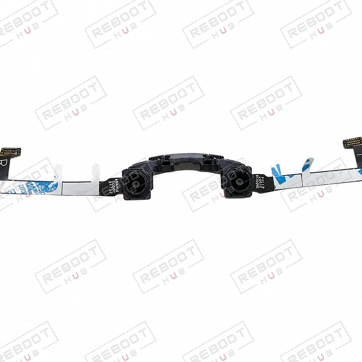 DJI Mavic Air Forward Vision System Module close detail view on white with Reboot Hub watermark overlay