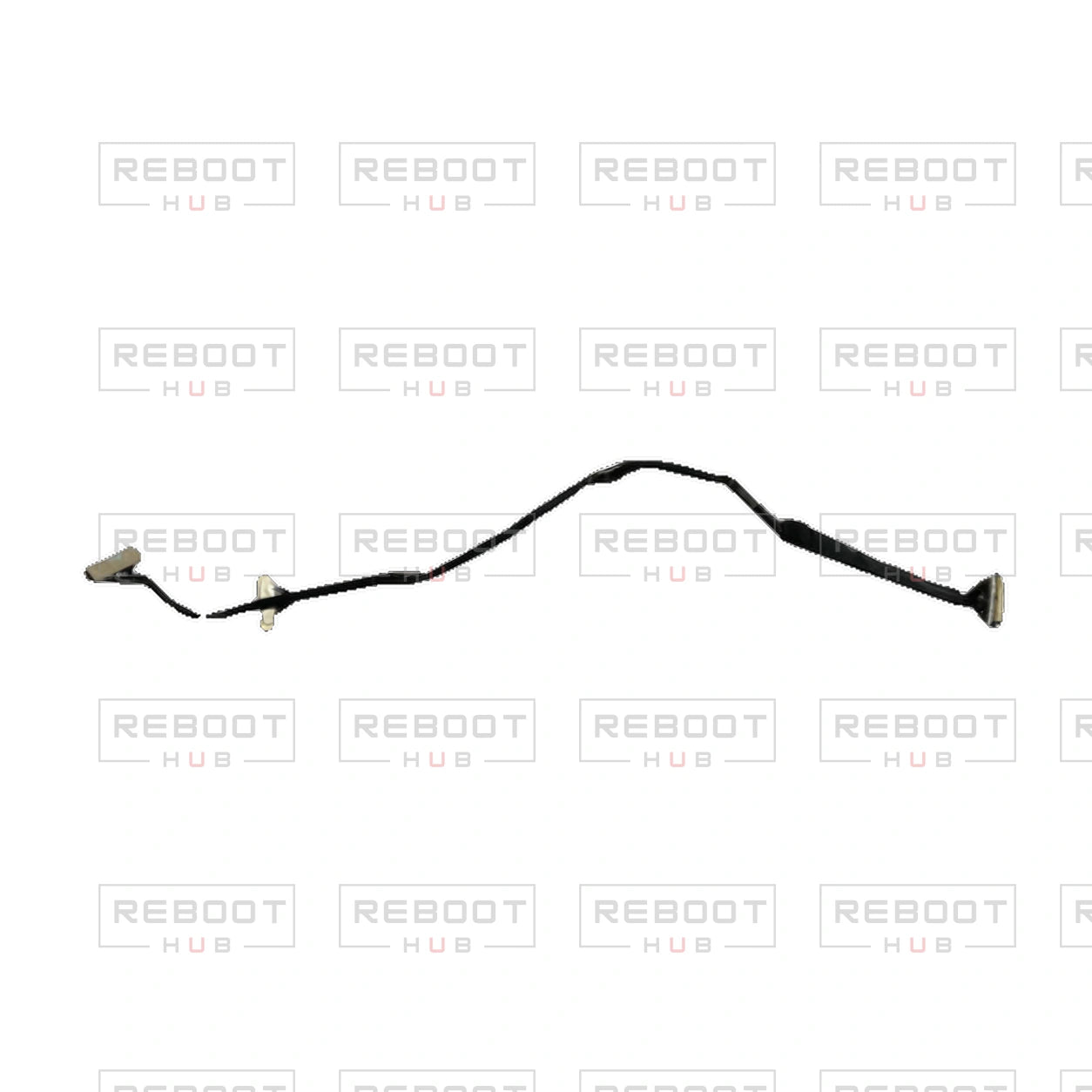 OEM-pulled DJI Air 2S Gimbal PTZ Signal Flexible Flat Cable on white with Reboot Hub watermark overlay — source view 2