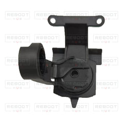 DJI Mavic Air 2 Gimbal Upper Bracket with Motor close detail view on white with Reboot Hub watermark overlay