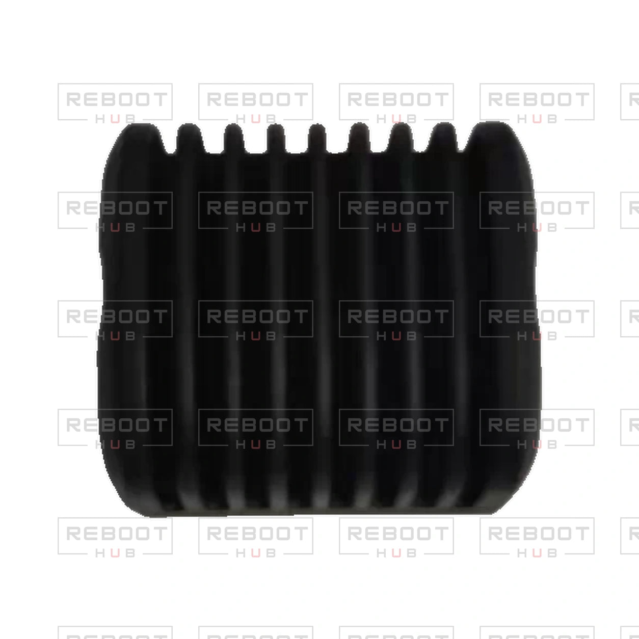 OEM-pulled DJI Mavic Air 2 Gimbal Camera Rear Cover on white with Reboot Hub watermark overlay — source view 1