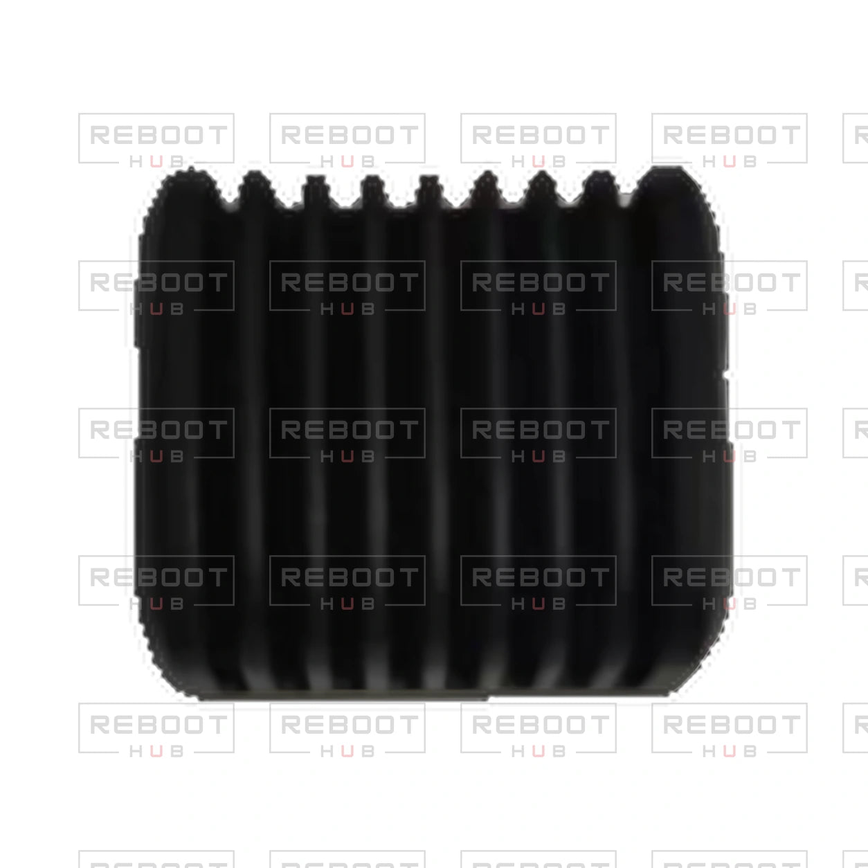 OEM-pulled DJI Mavic Air 2 Gimbal Camera Rear Cover on white with Reboot Hub watermark overlay — source view 4