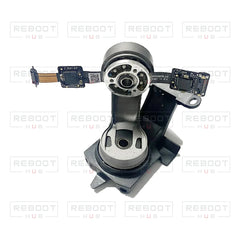DJI Air 2S Gimbal Upper Bracket with Roll Motor close detail view on white with Reboot Hub watermark overlay