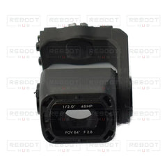 DJI Mavic Air 2 Gimbal Roll Arm with Camera Frame close detail view on white with Reboot Hub watermark overlay