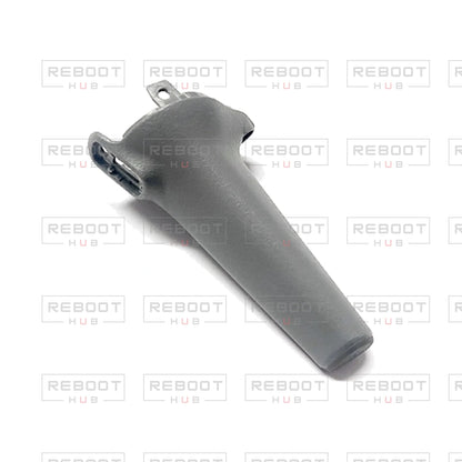 OEM-pulled DJI Air 3 Front Landing Gear Left on white with Reboot Hub watermark overlay — view 2