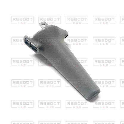 OEM-pulled DJI Air 3 Front Landing Gear Left on white with Reboot Hub watermark overlay — view 3