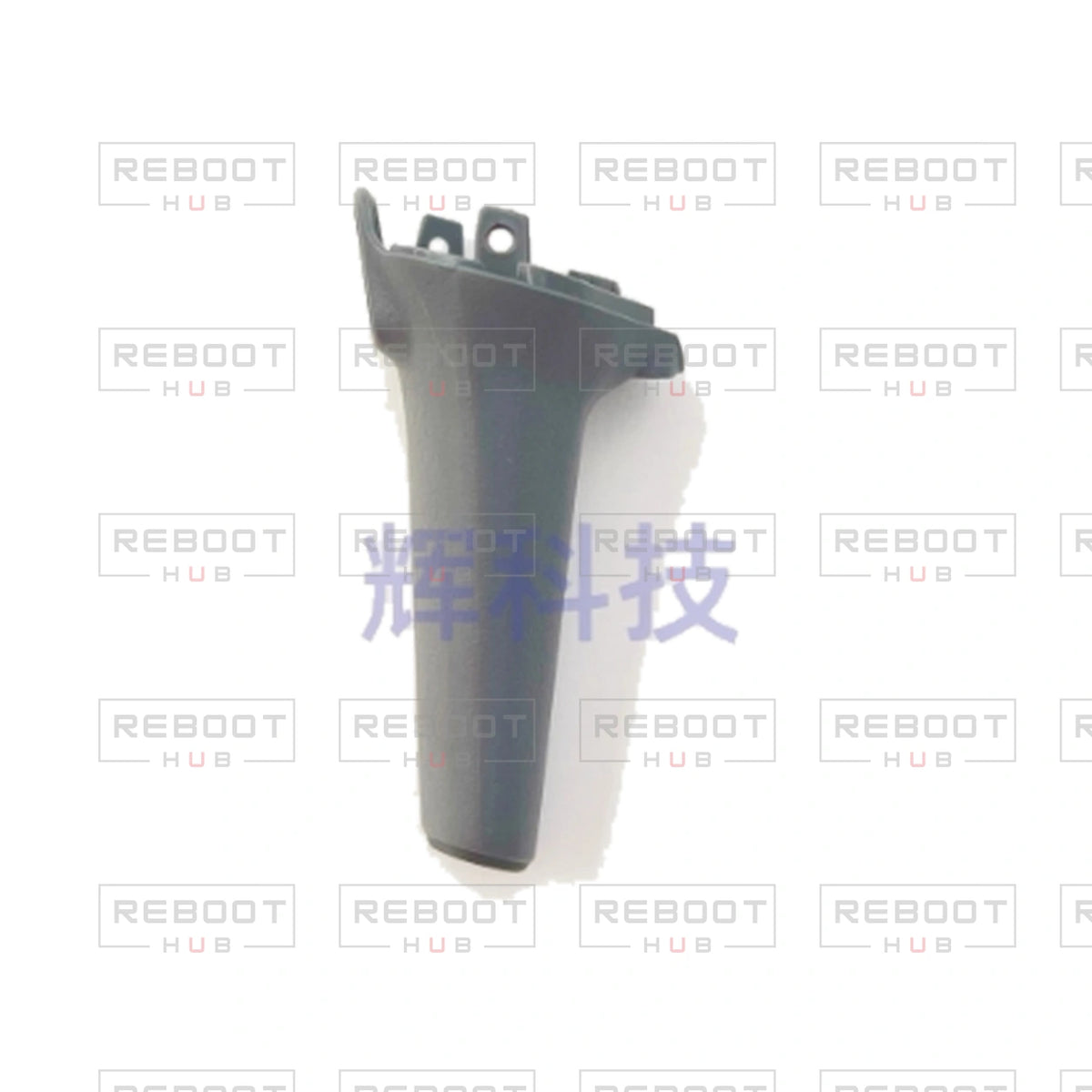 OEM-pulled DJI Air 3 Front Landing Gear Right on white with Reboot Hub watermark overlay — view 2