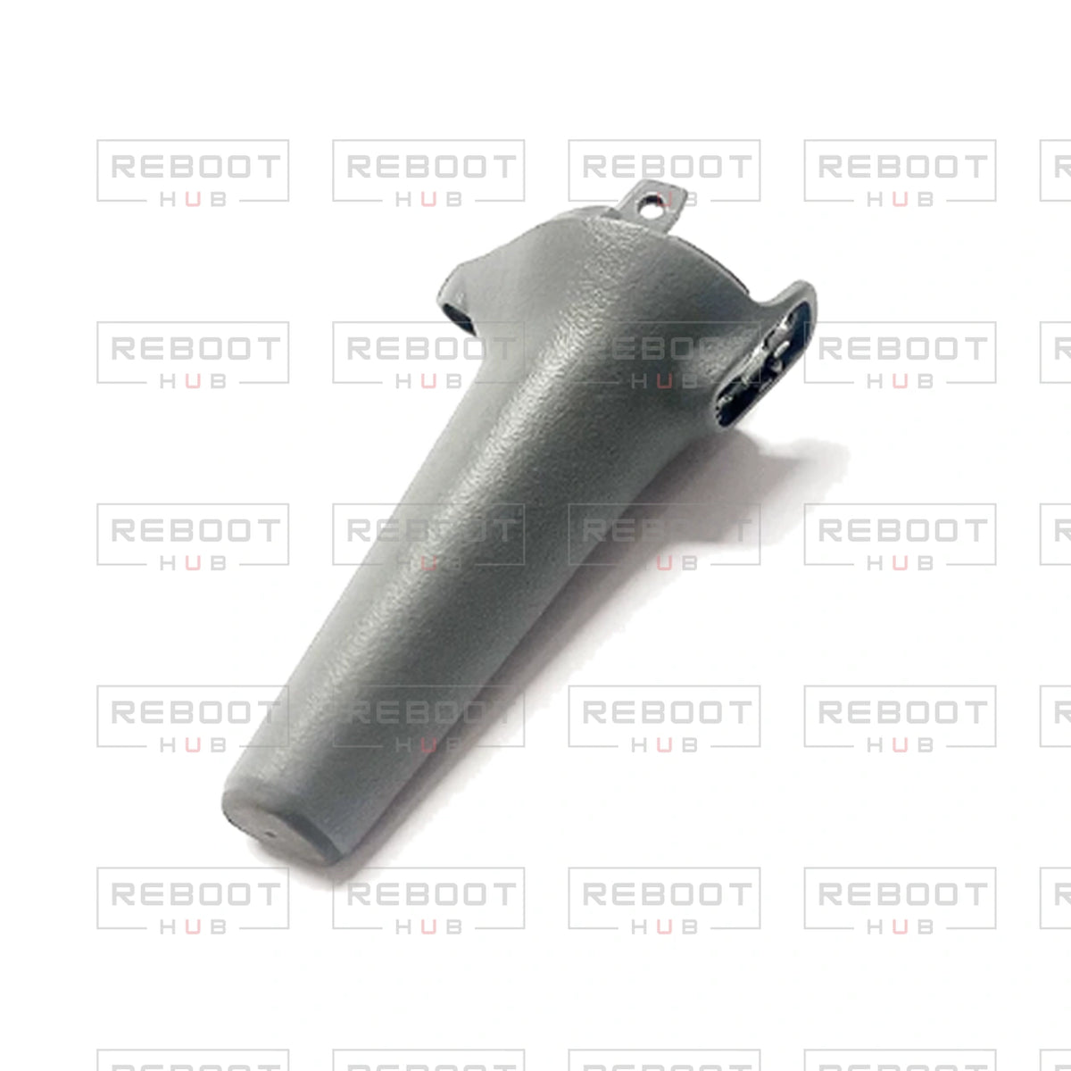 OEM-pulled DJI Air 3 Front Landing Gear Right on white with Reboot Hub watermark overlay — view 3