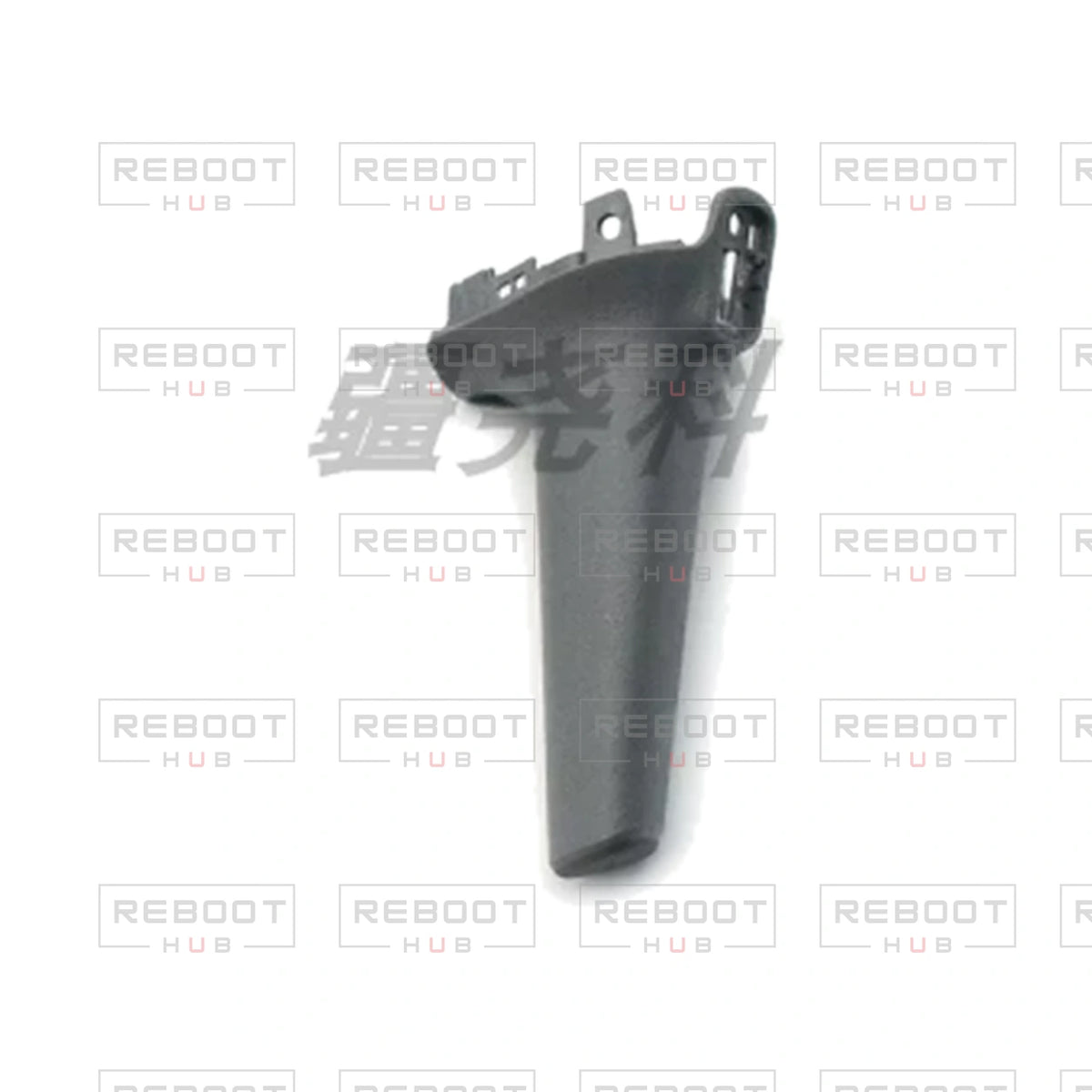 OEM-pulled DJI Air 3 Front Landing Gear Right on white with Reboot Hub watermark overlay — view 4
