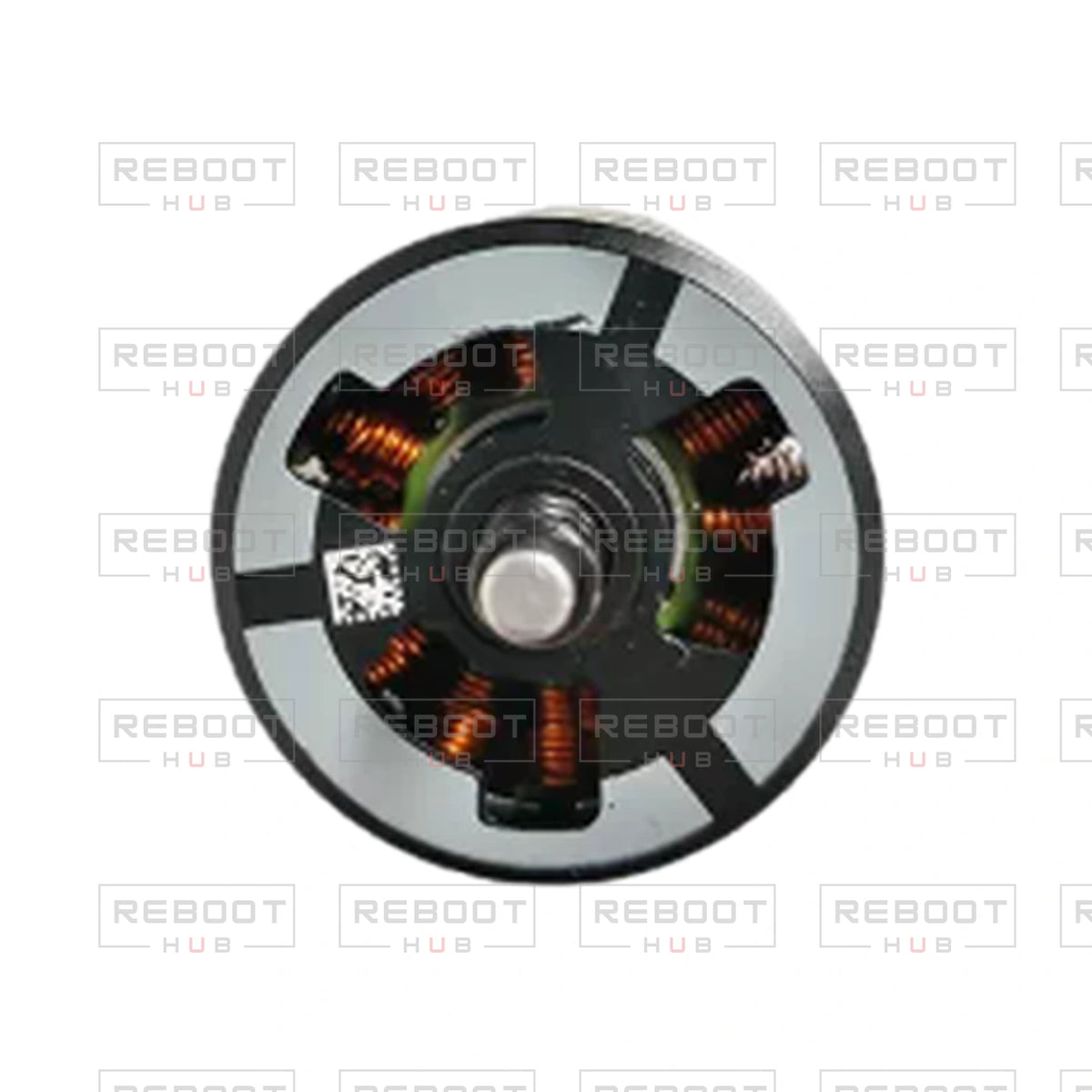 OEM-pulled DJI Air 3 Motor CCW on white with Reboot Hub watermark overlay — view 2