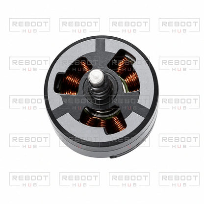 DJI Air 3S Motor CCW close detail view on white with Reboot Hub watermark overlay