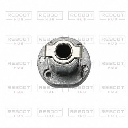 DJI Air 3 Rear Arm Pivot Shaft Left close detail view on white with Reboot Hub watermark overlay