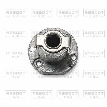 DJI Air 3 Rear Arm Pivot Shaft Right close detail view on white with Reboot Hub watermark overlay