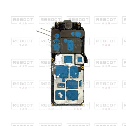 OEM-pulled DJI Air 3 Motherboard on white with Reboot Hub watermark overlay — view 4