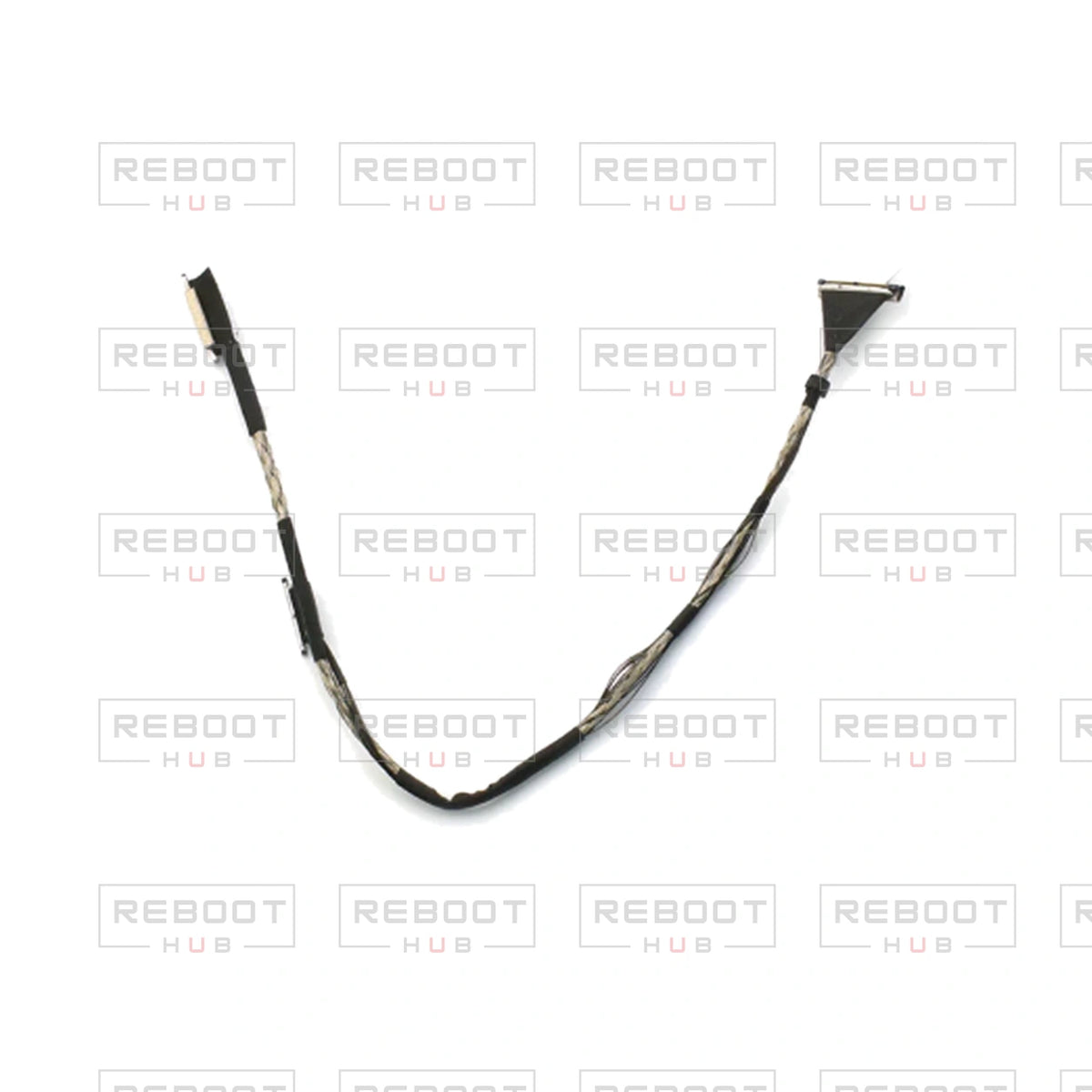 OEM-pulled DJI Air 3 Gimbal Signal Cable on white with Reboot Hub watermark overlay — view 3