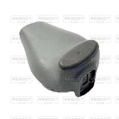 OEM-pulled DJI Air 3 Rear Landing Gear Foot Pad Left on white with Reboot Hub watermark overlay — source view 2