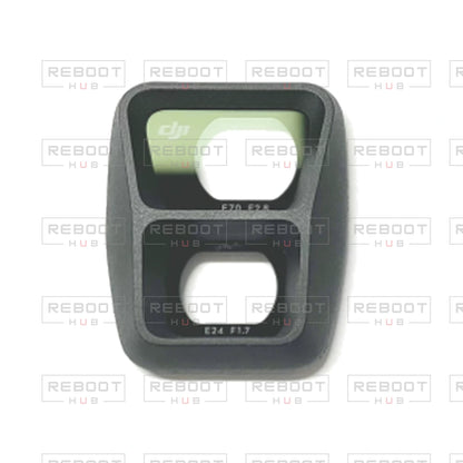OEM-pulled DJI Air 3 Gimbal Filter Assembly with Glass on white with Reboot Hub watermark overlay — view 4