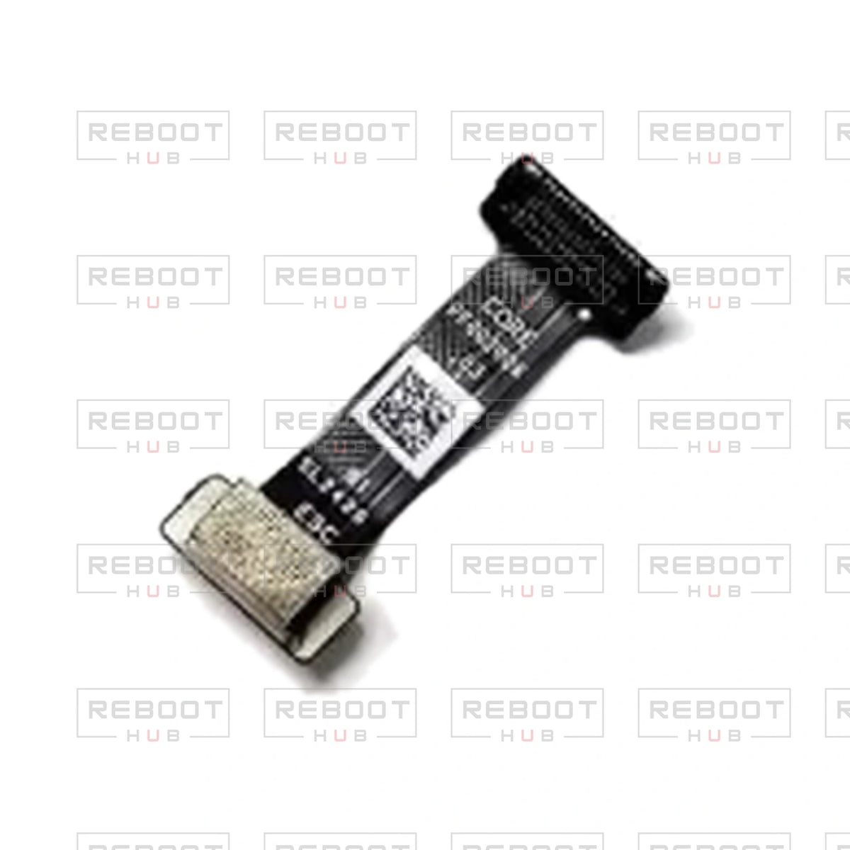 OEM-pulled DJI Air 3S ESC Flexible Flat Cable on white with Reboot Hub watermark overlay — view 4