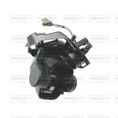 OEM-pulled DJI Air 3 Gimbal Axis Arm Assembly without Lens on white with Reboot Hub watermark overlay — source view 4