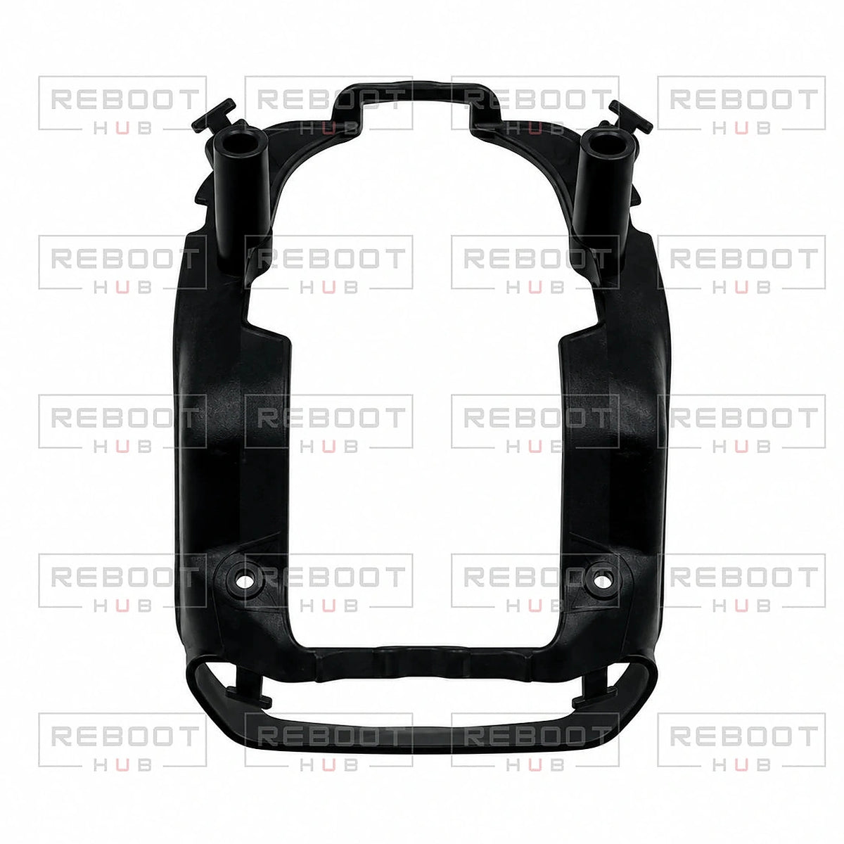 DJI Air 3 Upper Vibration Absorbing Bracket close detail view on white with Reboot Hub watermark overlay
