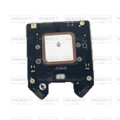 OEM-pulled DJI Air 3 GPS and IMU Board on white with Reboot Hub watermark overlay — source view 3