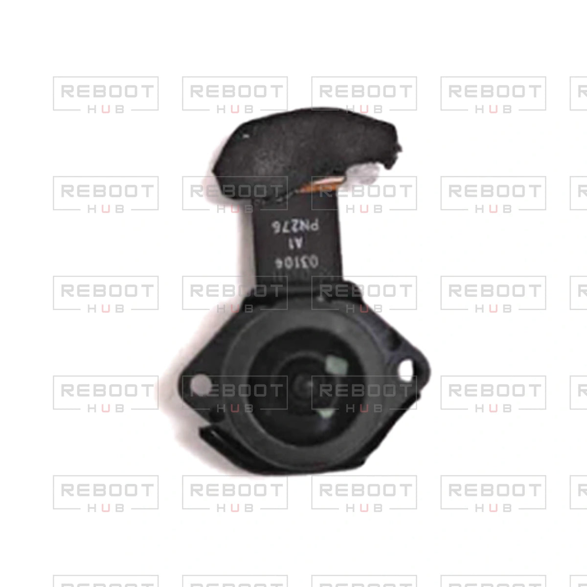 OEM-pulled DJI Air 3 Fisheye Camera on white with Reboot Hub watermark overlay — view 3