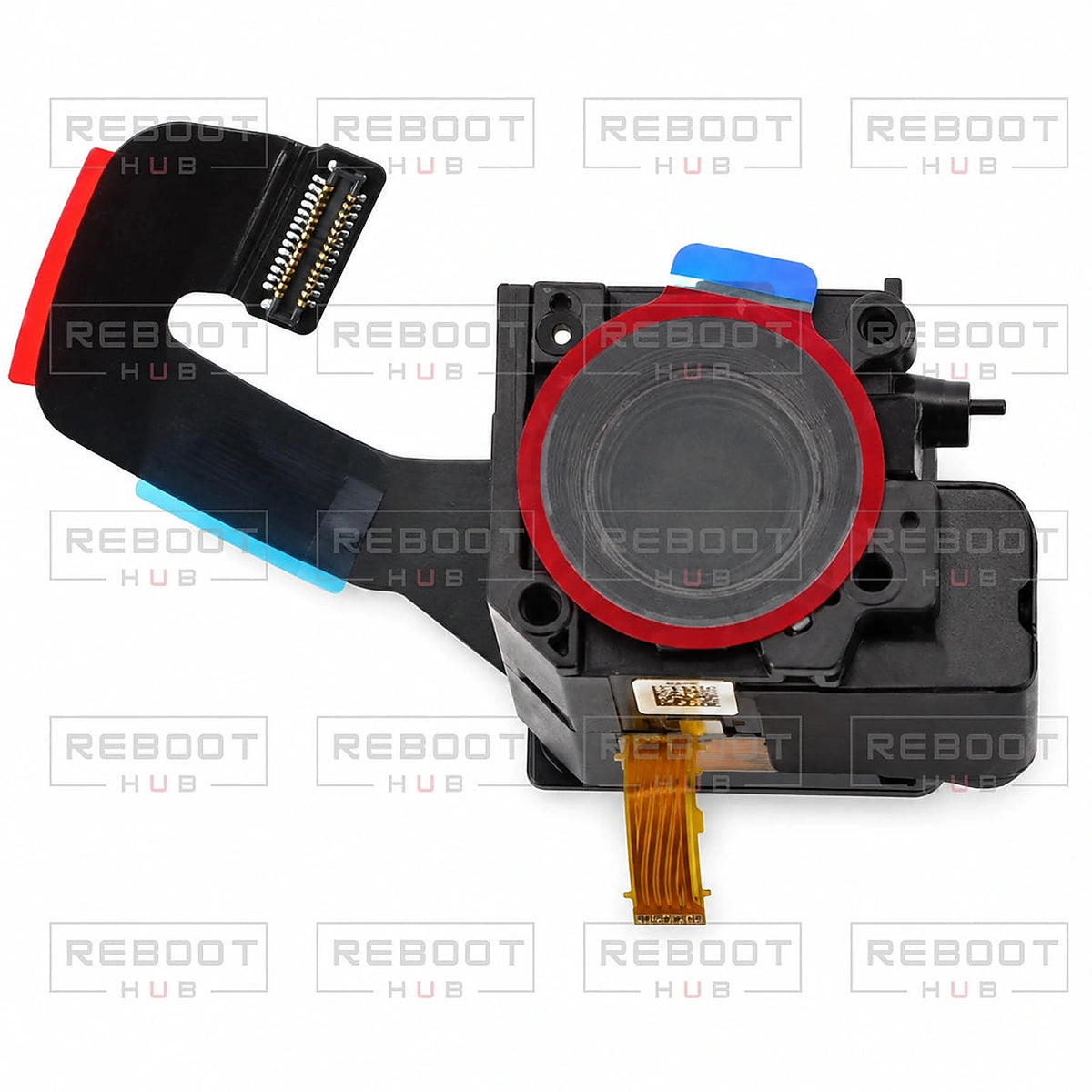 DJI Air 3 Secondary Camera Lens Core close detail view on white with Reboot Hub watermark overlay
