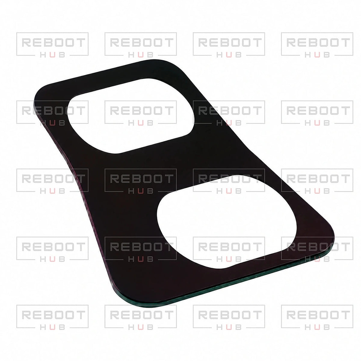 DJI Air 3 Lens Glass close detail view on white with Reboot Hub watermark overlay