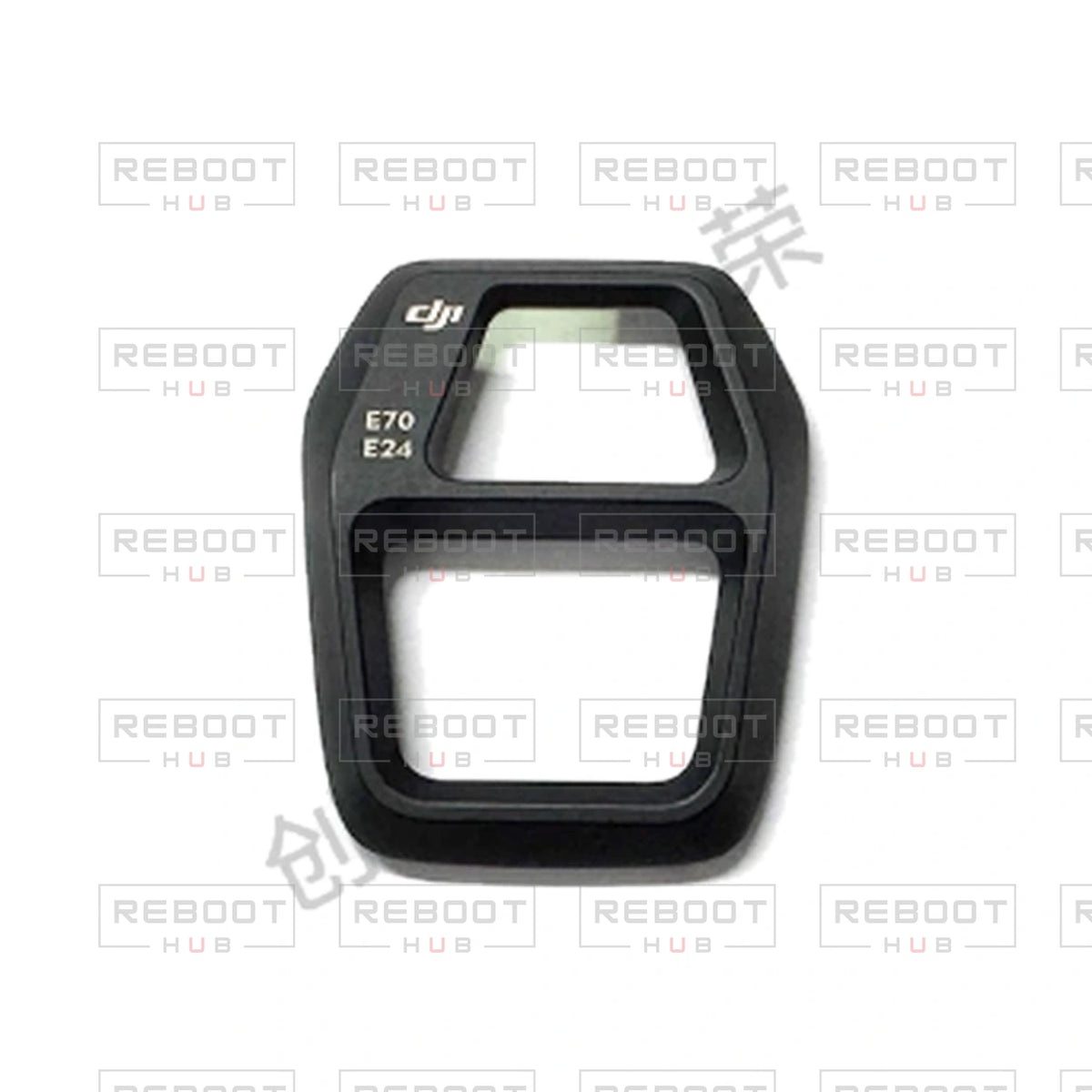 OEM-pulled DJI Air 3S Gimbal UV Filter Frame Cover on white with Reboot Hub watermark overlay — view 2