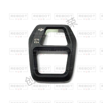OEM-pulled DJI Air 3S Gimbal UV Filter Frame Cover on white with Reboot Hub watermark overlay — view 2