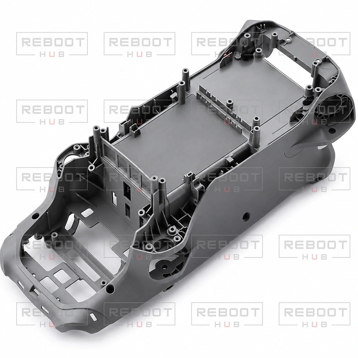 DJI Air 3 Middle Shell close detail view on white with Reboot Hub watermark overlay