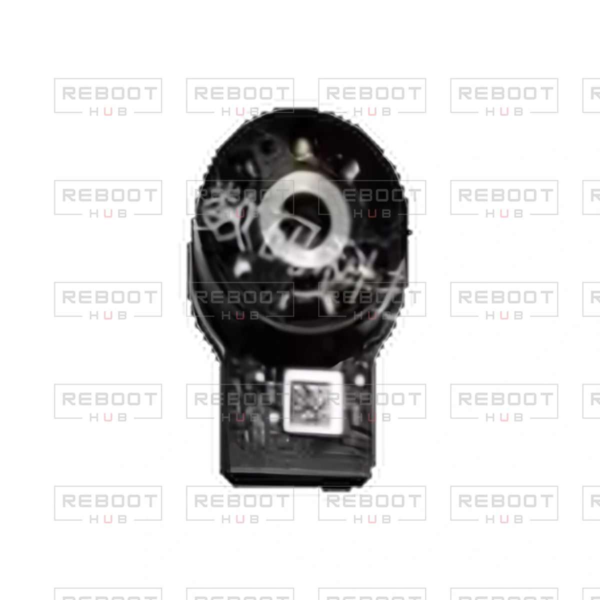 OEM-pulled DJI Air 3S Gimbal Yaw Motor on white with Reboot Hub watermark overlay — source view 2