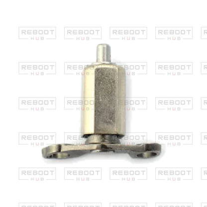 OEM-pulled DJI Air 3S Front Arm Pivot Shaft Right on white with Reboot Hub watermark overlay — view 2