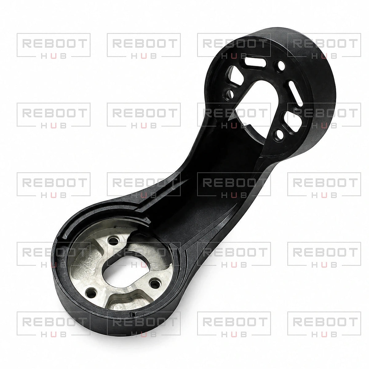 DJI Air 3S Gimbal Upper Bracket close detail view on white with Reboot Hub watermark overlay