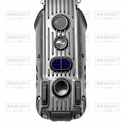 DJI Air 3S Bottom Shell close detail view on white with Reboot Hub watermark overlay
