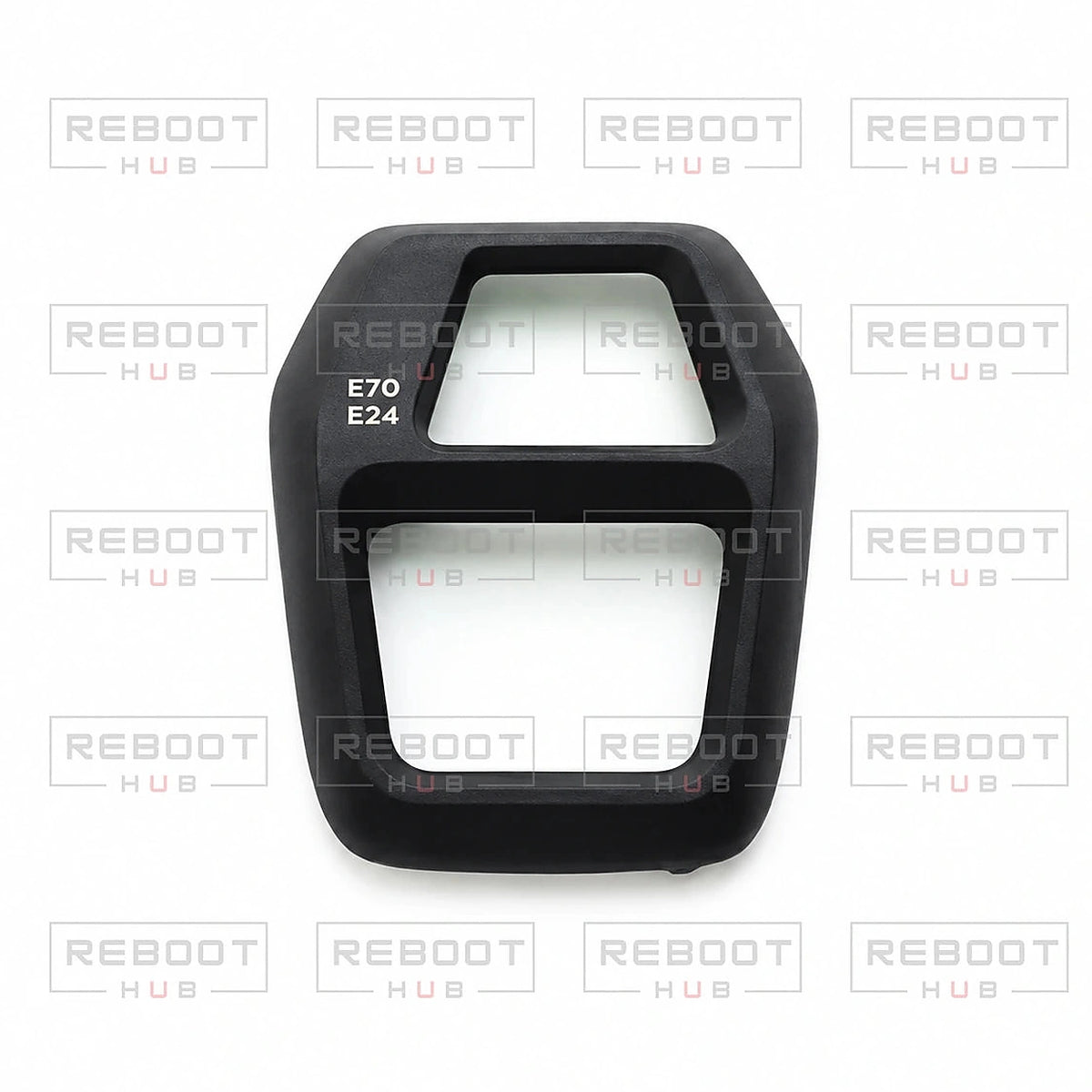 DJI Air 3S Gimbal Filter Assembly with Glass close detail view on white with Reboot Hub watermark overlay