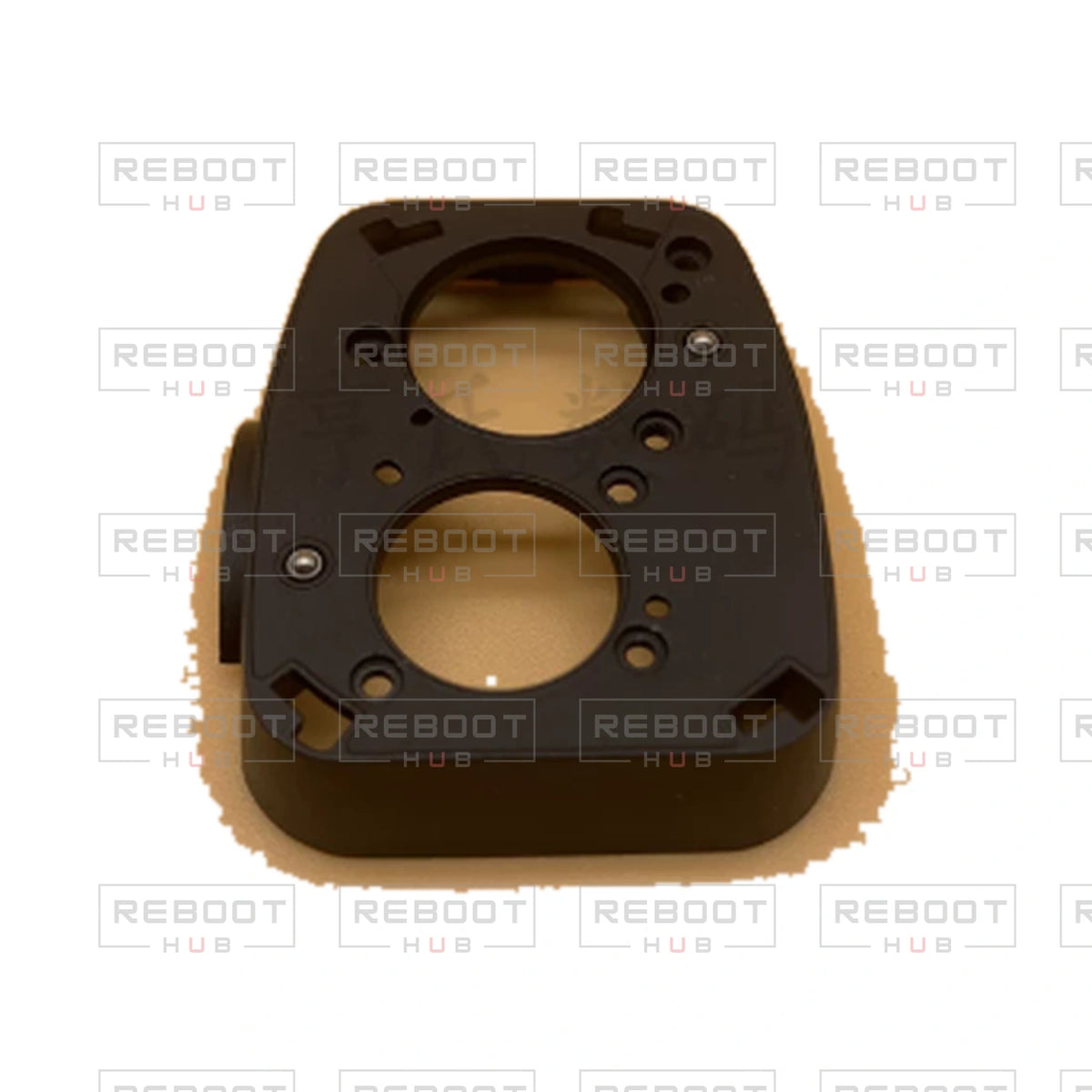 OEM-pulled DJI Air 3S Camera Lens Front Frame on white with Reboot Hub watermark overlay — view 2