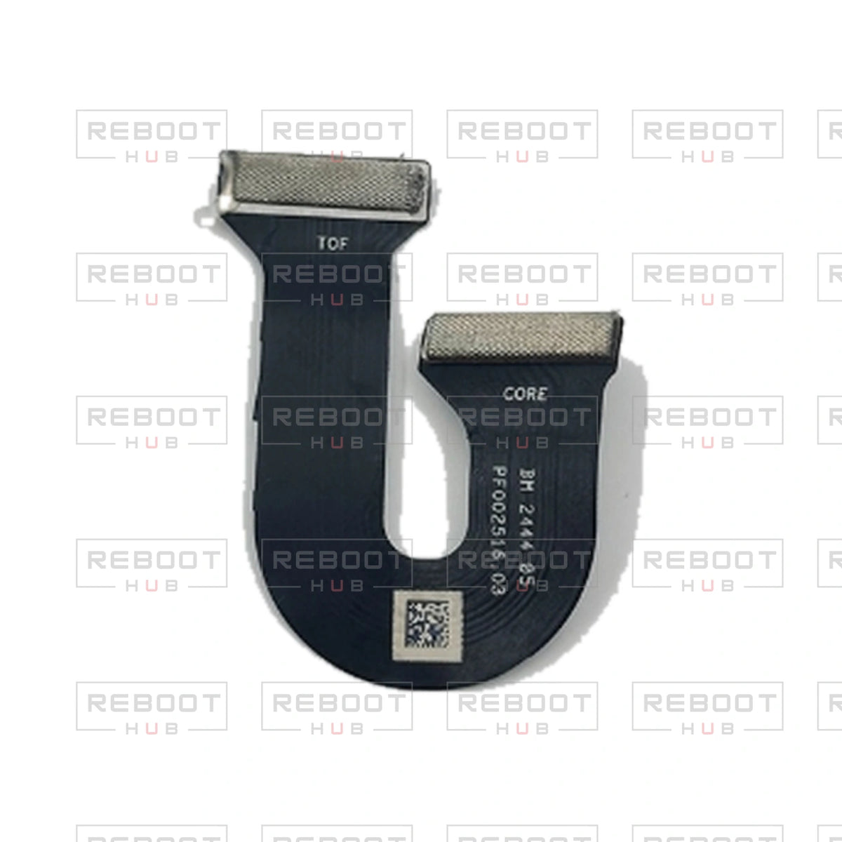 OEM-pulled DJI Air 3S Downward Vision Flexible Flat Cable on white with Reboot Hub watermark overlay — view 2