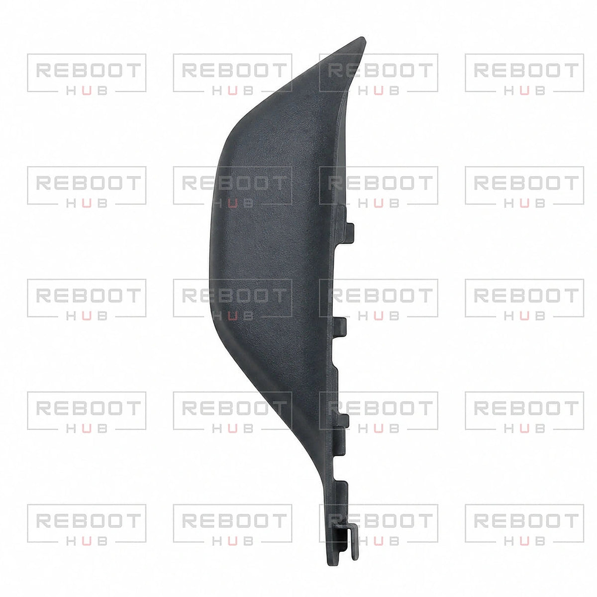 DJI Air 3S Arm Pivot Shaft Cover Left close detail view on white with Reboot Hub watermark overlay