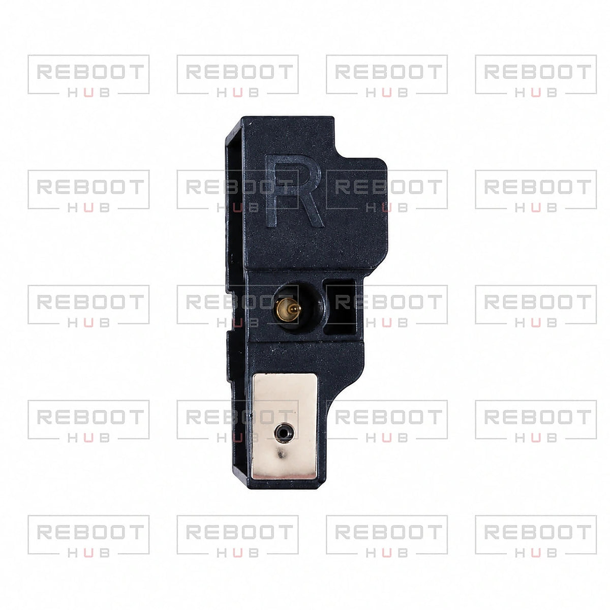 DJI Air 2S ADS-B Antenna Right close detail view on white with Reboot Hub watermark overlay