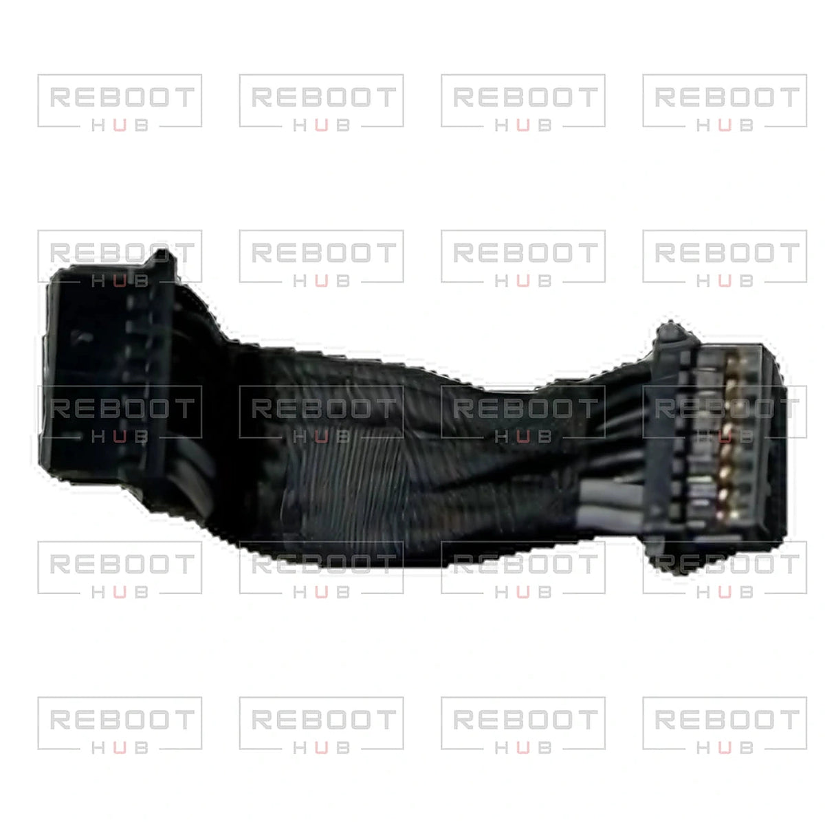 DJI Avata ESC Flexible Flat Cable close detail view on white with Reboot Hub watermark overlay