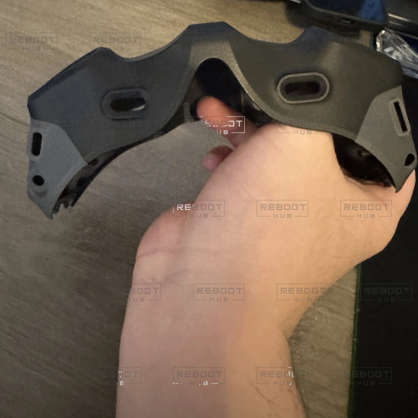 OEM-pulled DJI Goggles 2 mask and touchpad assembly, rear assembly view