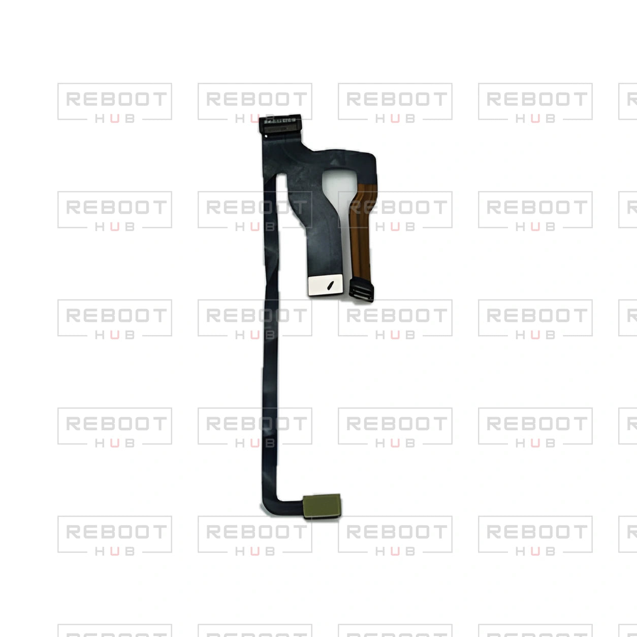 OEM-pulled DJI Mavic Mini 3-in-1 Flexible Flat Cable on white with Reboot Hub watermark overlay — view 3