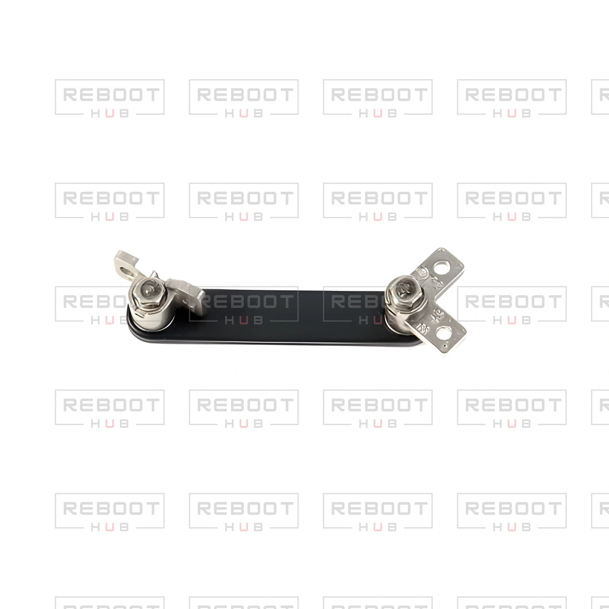 OEM-pulled DJI Mavic Mini Arm Hinge Axis Set on white with Reboot Hub watermark overlay — view 1