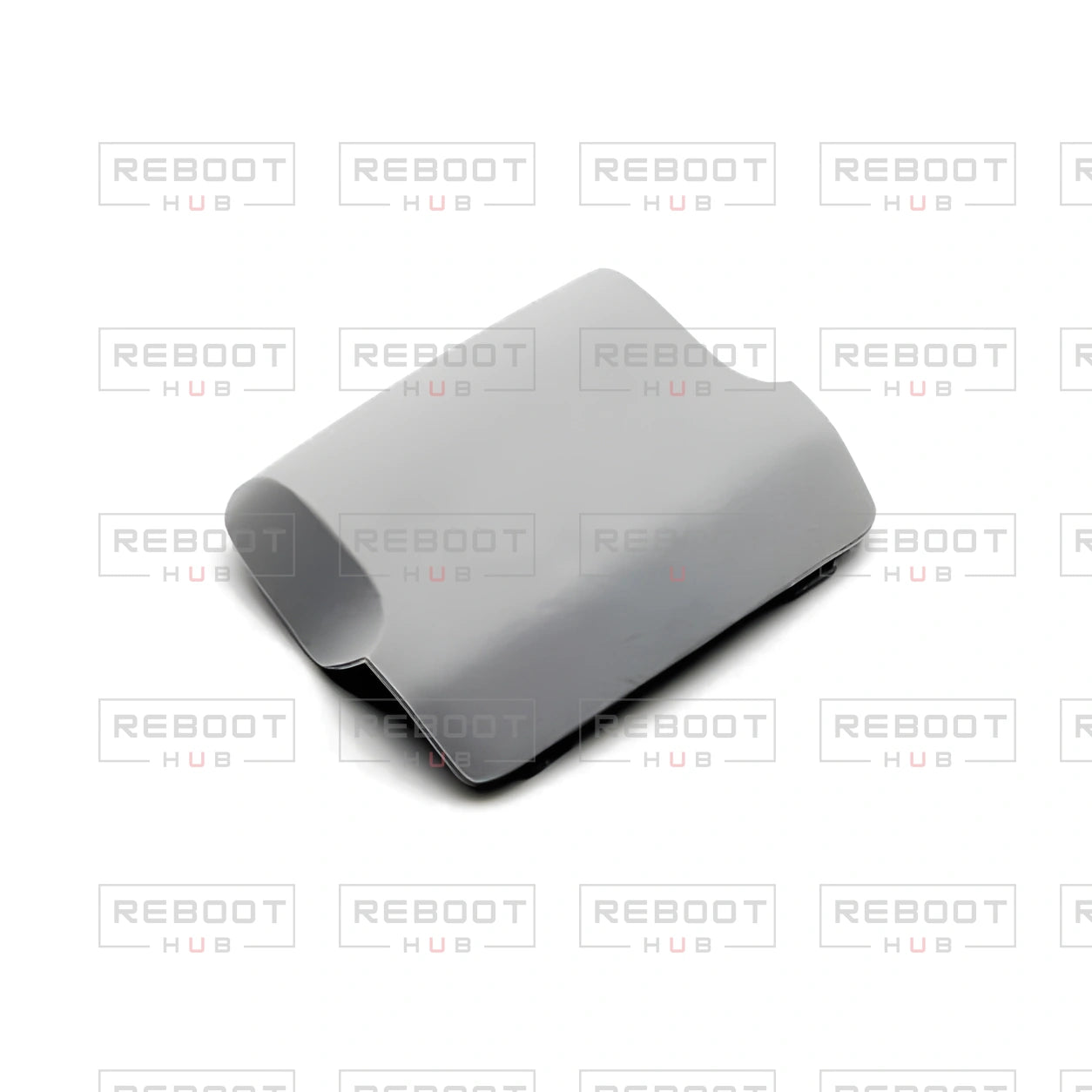 OEM-pulled DJI Mavic Mini Battery Compartment Cover on white with Reboot Hub watermark overlay — view 1