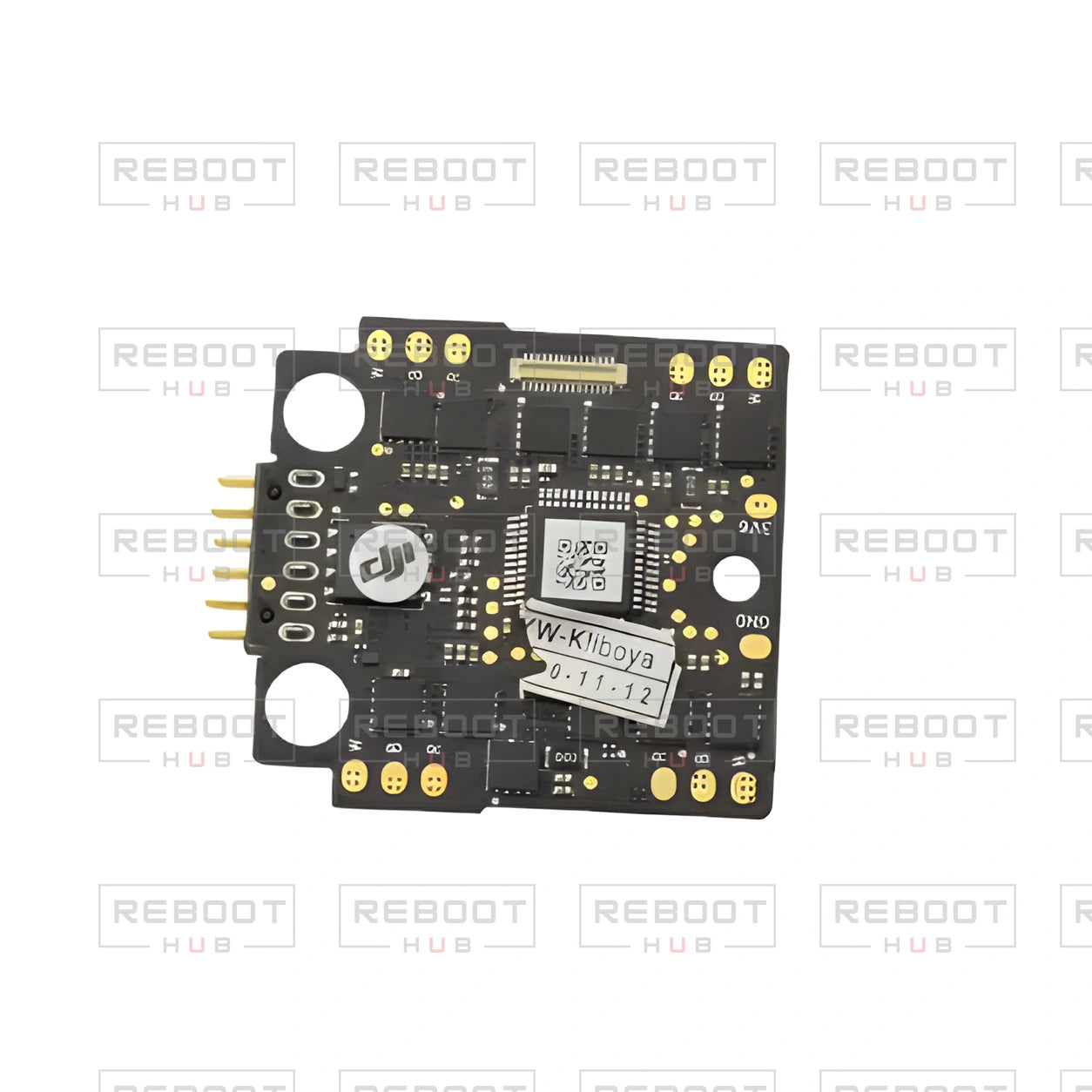 OEM-pulled DJI Mavic Mini ESC Board on white with Reboot Hub watermark overlay — view 1