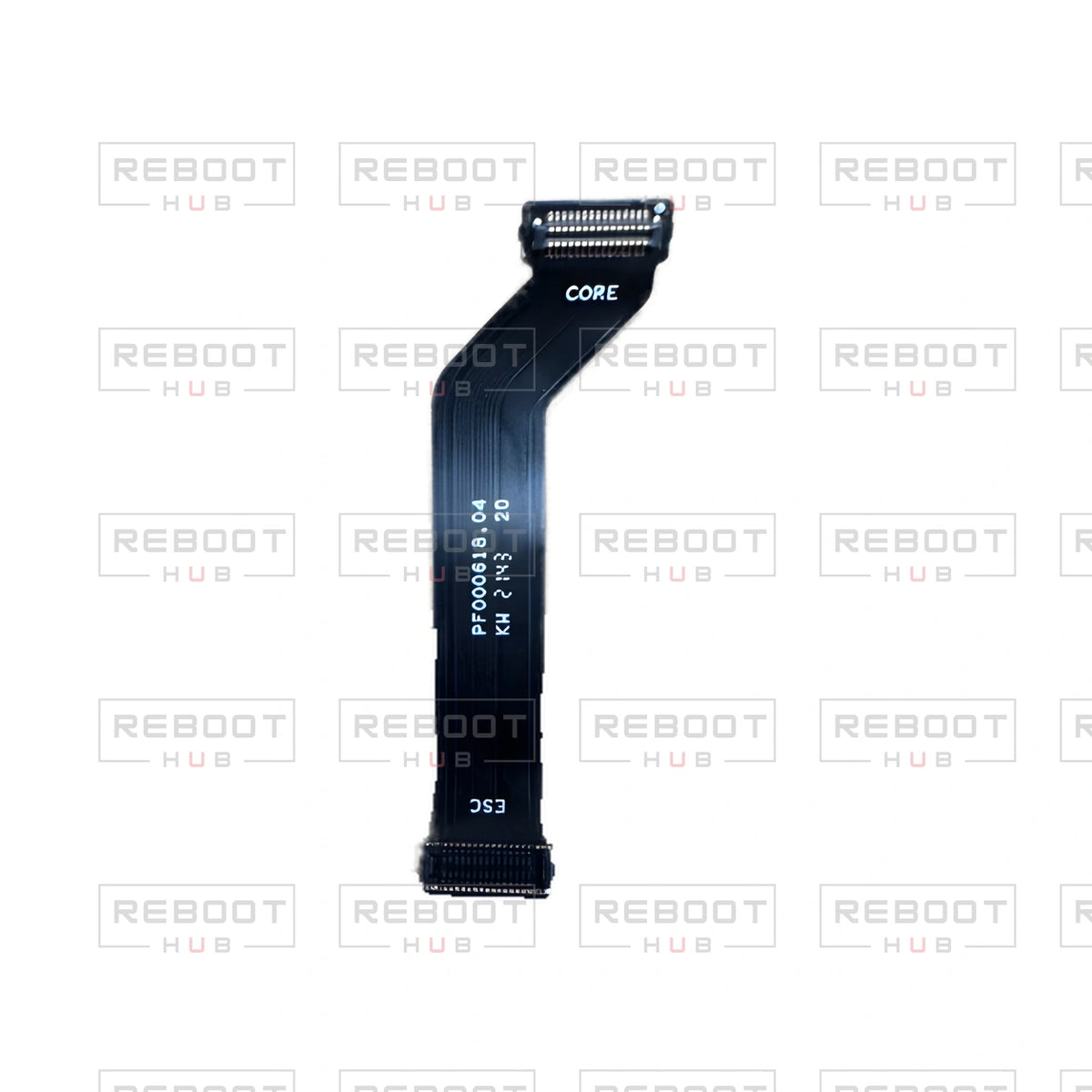 OEM-pulled DJI Mavic Mini ESC Flexible Flat Cable on white with Reboot Hub watermark overlay — view 1
