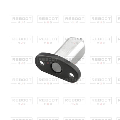 OEM-pulled DJI Mavic Mini Front Arm Hinge Axis Right on white with Reboot Hub watermark overlay — view 2
