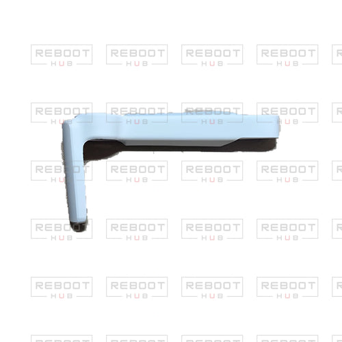 OEM-pulled DJI Mavic Mini Front Arm Shell Right on white with Reboot Hub watermark overlay — view 1