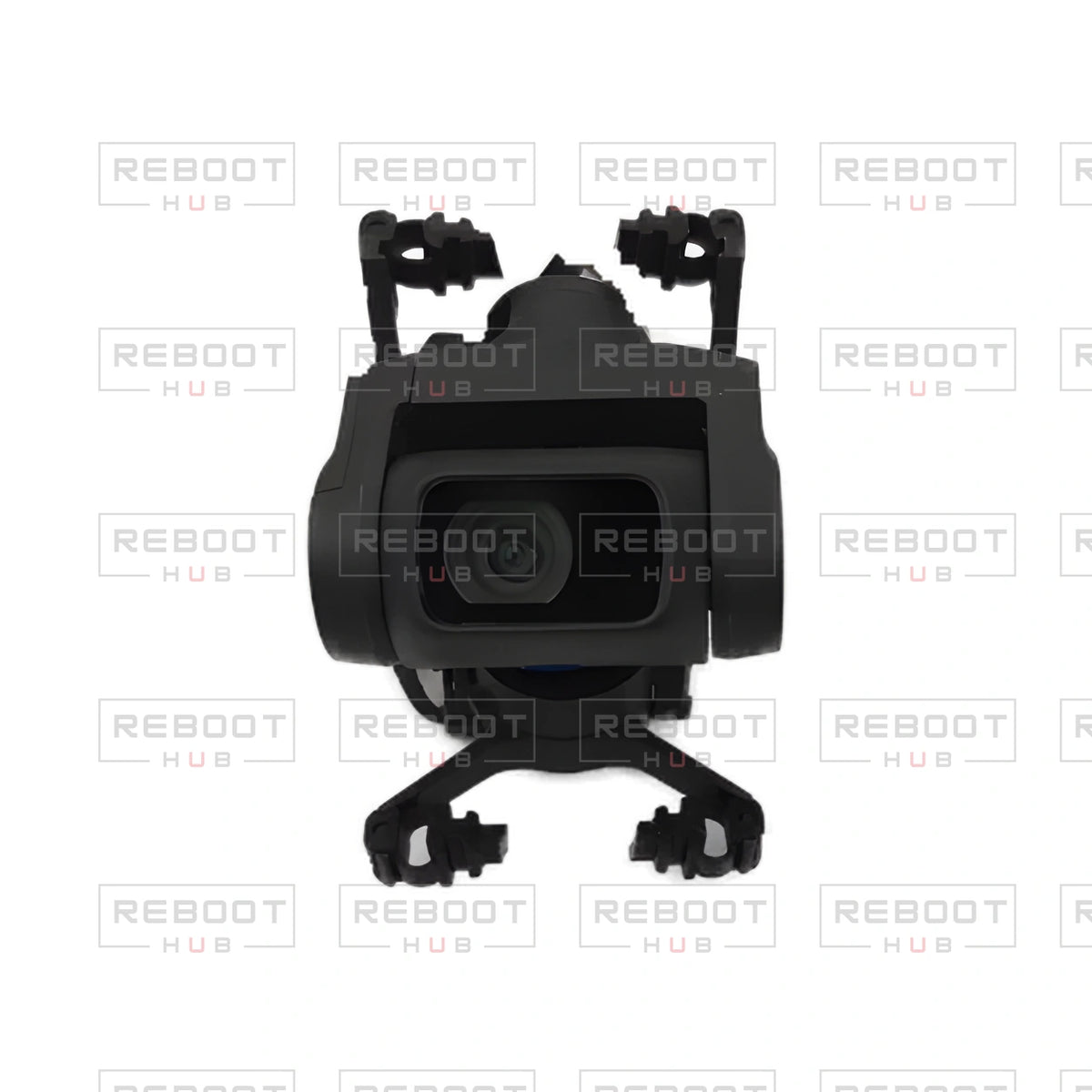 OEM-pulled DJI Mavic Mini Gimbal Assembly on white with Reboot Hub watermark overlay — view 1