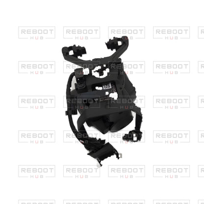 OEM-pulled DJI Mavic Mini Gimbal Assembly on white with Reboot Hub watermark overlay — view 2